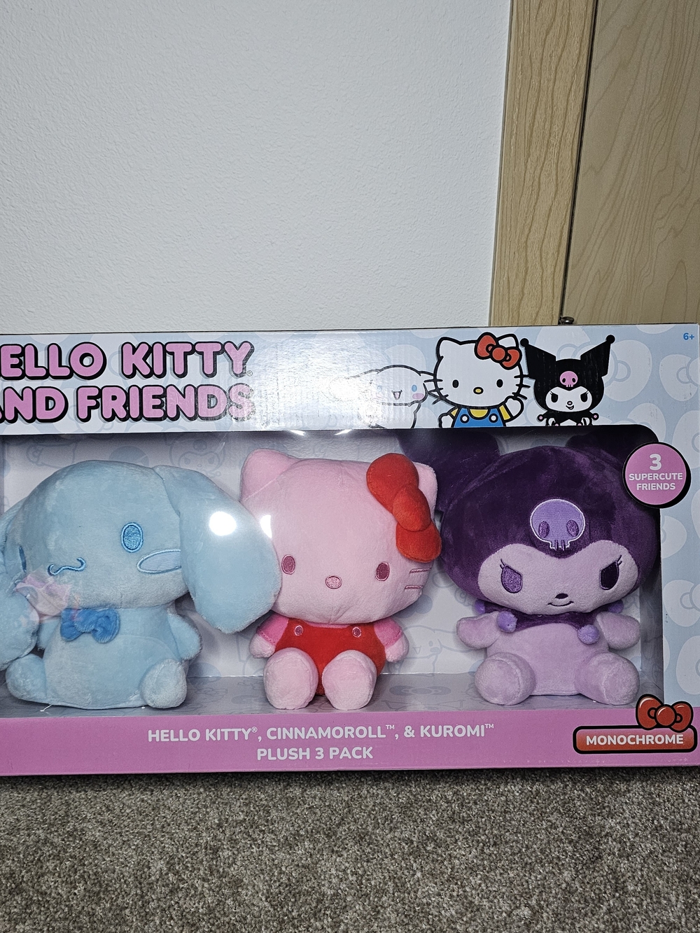 Hello Kitty Plush Trio - Pink, Light Blue & Purple by Hello Kitty